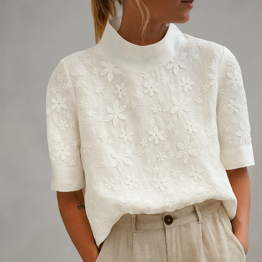 Elodie | Brodert bluse