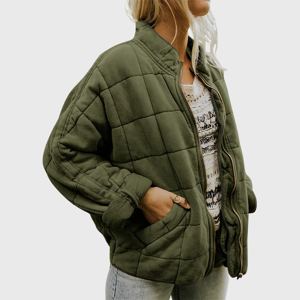 Vera | Elegant quiltet oversized jakke