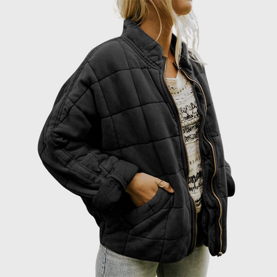 Vera | Elegant quiltet oversized jakke