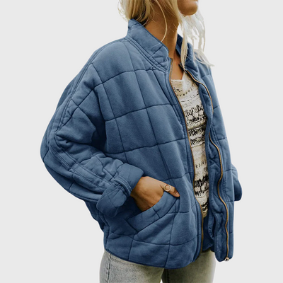 Vera | Elegant quiltet oversized jakke