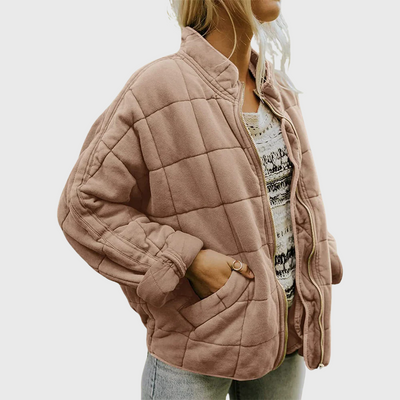 Vera | Elegant quiltet oversized jakke